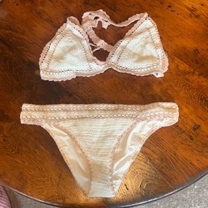 FOREVER21 crochet two piece bikini